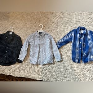 Lot of 4T boys long (3) and short (3) sleeve shirts.